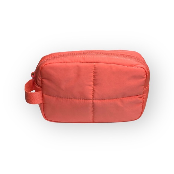new Ulta ❤︎︎ Puffy Luxe Travel Zip Top Skincare + Makeup Case ❤︎︎ Coral Pink ❤︎︎ - Picture 11 of 16